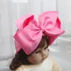 Haarzubehör 8inch Bögen Nylon Stirnbänder für Baby Girls Kinder weiche Bögen Knoten Turbanbänder Kinder Kopfbedeckung 230818