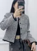 Women's Jackets 2023 Autumn Winter Small Fragrant Tweed Jacet Coat For Women Korean Fashion Office Lady Coats