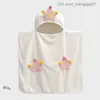 Serviettes Peignoirs Serviette de bain pour enfants dessin animé mignon absorbant capuche à séchage rapide bébé serviette de bain fermeture éclair vêtements garçon et fille serviette de bain sac de couchage Z230819