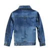 Jackets pojkar denimjacka Springsummer Solid Design Kids Casual Jean Coat for Children's 414 Years Cowboy Outwear 230817