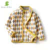 ジャケットSvelte 214 yrs Boys Fleece Jacket for Fall Winter Coat Printed Pattern Pattern Fashion Cardigan Seater Clothes230817