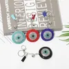 Portachiavelli da tacchino cristallino carino divertimento blu malvalle bead keyring boys girls segnalinetto ciondoli fai da te