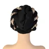 Berretto da cranio tappi turbanti per donne pieghettate headwrap berretto africano cappello arabo avvolgente sciarpa musulmana hijabs capelli aso oke auto gele readymade da indossare 230818