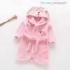 Towels Robes Baby clothing cartoon hoodie children's bath towel baby girl clothing long sleeved hooded towel winter animal children's bath towel Z230819