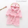 Handdoeken gewaden babykleding cartoon hoodie kinderbad handdoek handdoek meisje meisje kleding met lange mouwen hap met handdoekdoek