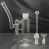 Double Chambered Glass Hookahs Bong with Detachable Showerhead Downstem LL