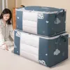 Boîtes de rangement Bacs Visual Quilt Litding Closet Organisateur Armoire de vêtements Sac à couverture Sacs à poussière 230817