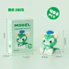 MINI SIZE Building Blocks Sets 300pcs Cartoon Duck Mouse FOX Rabbit Puzzle BEAR DOG assembly building blocks present for Kids