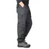 Men's Jeans Casual Cargo Pants MultiPocket Tactical Military Army Straight Loose Trousers Male Overalls Zipper Pocket Seasons 230817