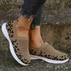 Dress Shoes Women's Leopard Tennis Sneakers Summer Autumn New Mesh Breathable Sport Shoes Ladies Walking Running Flats Zapatos De Mujer T2308