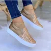 Chaussures habillées 2023 nouvelles femmes chaussures plates cristal brillant étoile couture décontracté semelle épaisse antidérapant mode cuir tennis baskets mocassin chaussures T230818