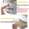 Garrafas frascos de cozinha rotação de cozinha 6 kg de plástico de arroz de arroz de pet grão de alimentos para recipiente de recipiente de recipiente de armazenamento de armazenamento de armazenamento de casa, presente de inauguração 230817
