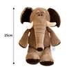豪華な人形25cm象のぬいぐるみぬいぐるみ人形柔らかいかわいい耳漫画ジャングル動物枕装飾おもちゃの子供の誕生日ギフト230818