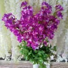 Fleurs décoratives 20pcs 100 cm Branche de fleur de Bougainvillea glabra pour plante arche de mariage arche de mariage