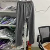 Pantaloni da uomo Hellstar grigio stampato di fango retrò indossato Sports Casual Street High Street maschile e femminile di campane T230818
