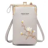 Wallets Handbags Crossbody Women Cell Phone Shoulder Bag Wallet High-end Embroidery Womens Luxury PU Leather Bags