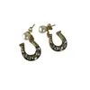 Brand Designer MiuMiu Fashion earrings new gold U-shaped geometric horseshoe pearl with Diamond Earrings Valentine's Day gifts high quality Accessories Jewelry