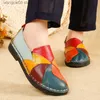 Vestido sapatos 2021 designer feminino panos de couro genuínos ladras de balé ladries cores mistas deslizam em sapatos de plataforma de plataforma tamanho 35-42 t230818