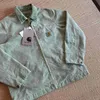 Kurtki męskie ubrania robocze marka mody Carhart Canvas Washable Wax Dyed Detroit Jacket Coat American Worwear Label Fallow