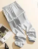 Pantalon féminin Hight Wais Ice Silk Acétate Ligne large pour les femmes Summer Satin Knickerbockers Longueur Longueur Y2K