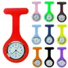 Montres de poche Fashion Silicone Watch Brooch Tunic Nursing Nurses Pendant Clip Quartz Decor Accessoire