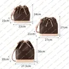 Ladies Fashion Casual Designe Luxury Bucket Bag Shoulder Bags Crossbody Handbag Tote Messenger Bag TOP Mirror Quality M40817 N41220 M42224 M40818 3 Size Pouch Purse