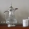 Su Şişeleri Orta Doğu Suyu İçecek Kettle Retro Çiçek Oyma Soğuk Arap Lüks Büyük Kapasiteli Cam Klasik Şişe