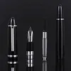 Fountain Pens JinHao X159 Acrylic Black Fountain Pen Metal Clip Extended Fine Nib F 0.5mm 230817