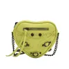 Designer Bag 2023 Nieuwe Mini Chain Koreaanse editie Cool Trend Love -vormige locomotief Dames Diagonal Cross Rivet Children's Parent Child Designer Bag Caitlin