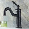 Bathroom Sink Faucets Black Antique All Copper Basin Cold And Faucet Rotating Brushed