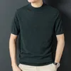 Men's Sweaters 100 Wool T Shirts Spring Autumn Cashmere Jumper Short Sleeve Knit Tops Male Pure Sweater Pullovers 230817