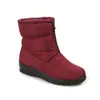 Livraison Gratuite Taille 35-44 Bottes imperméables Designer Noir Femmes Hiver Chaud En Peluche Bottines Fermeture À Glissière Avant Antidérapant Coton Rembourré Chaussures De Plein Air