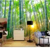 Wallpapers Custom Natural Landscape Wallpaper.Bamboo Forest met zonnige PO voor woonkamer slaapkamer restaurant achtergrond muur behang