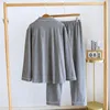 Heren slaapkleding herfst winter pyjama's dun fluweel plaid huis pak dik warme loungewear set plus maat losse mannelijke woningkleding