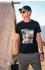 Мужские футболки T0894 Летняя ностальгическая ретро-коллажа модный бренд творческий классический классический футболка с короткими рукавами