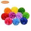 Decoratieve bloemen kransen 12 stcs16Color 9cm kunstmatige simulatie nep zijden cannering bloemhoofden voor moederdag diy hoed hoed tuard decoratief hkd230818