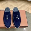 Slippers Italien Flat Shoes Locs Men's 2023 Designer Mocasines Fashion LP Femme grande taille