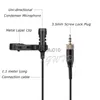 Microfoons Mini Lavalier Rapel Stereo Cardioïde condensor Microfoon Clip-on Mic voor Sennheiser G1 G2 G3 G4 Wireless zender 3,5 mm Lock HKD230818