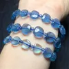 Bracciale naturale aquamarine bracciale blu cristallo reiki guarigione di alta qualità gioielli di moda pietra pregiata 1pcs