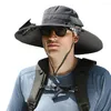 야외 캠핑 낚시 하이킹 선 스크린 어부 모자에 적합한 태양열 팬 캡 휴대용 충전 베레트