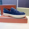 Loro Summer Piana Walk Loafers Loropiana Casual Shoes Mäns Kvinnor Rund Tå