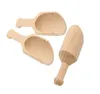 Mini scoop en bois toaspoon petit sel pelle salle de bain saline cuillère lait de lait de poudre