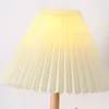 Lampes de table vintage plissée petite lampe de nuit chambre à coucher de chambre à coucher pour fille de chambre à coucher.