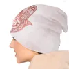 Beretten Rose Gold Hamsa Bonnet Hat Breien hoeden Men vrouwen coole unisex geometrie fatima warme winterbeanies cap