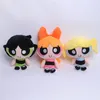 Pluche poppen 3pcslot 20 cm cartoon anime powerpuff meisjes pluche speelgoed schattige bloesem botercup bubbels gevulde pluche poppen geschenken voor childr 230818