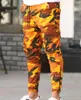 Pantalon masculin joggers d'automne poche longs hommes minces pantalons de survêtement empilés hommes streetwear sport camouflage tactique pantalon cargo