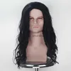 Synthetic Wigs HAIRJOY Synthetic Hair Wigs Male Long Curly Middle Part Black Dark Brown Wig for Man HKD230818