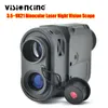 VisionKing 3,5-9x21 binocular a laser malha de visão noturna telescópio de observação de transmissor tático infravermelho para caçar