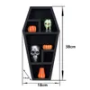 Outros suprimentos para festas de eventos de estilo gótico Coffin modelo de prateleira de terror decoração de organizador de organizador para ornamentos de desktop de banheiro assombrado adereços de Halloween 230817