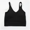 LU-88 Abbigliamento Yoga Sports Bra Fitness Top Top Fitness Updoor Jogging Gym Sport Women Witness Bras senza schienale con cuscinetto per il torace